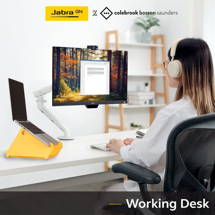 【Dream Desk Bundle】Jabra PanaCast 20+Evolve2 75+CBS Flo Single Monitor Arm+CBS Oripura Laptop Stand(#Basic)