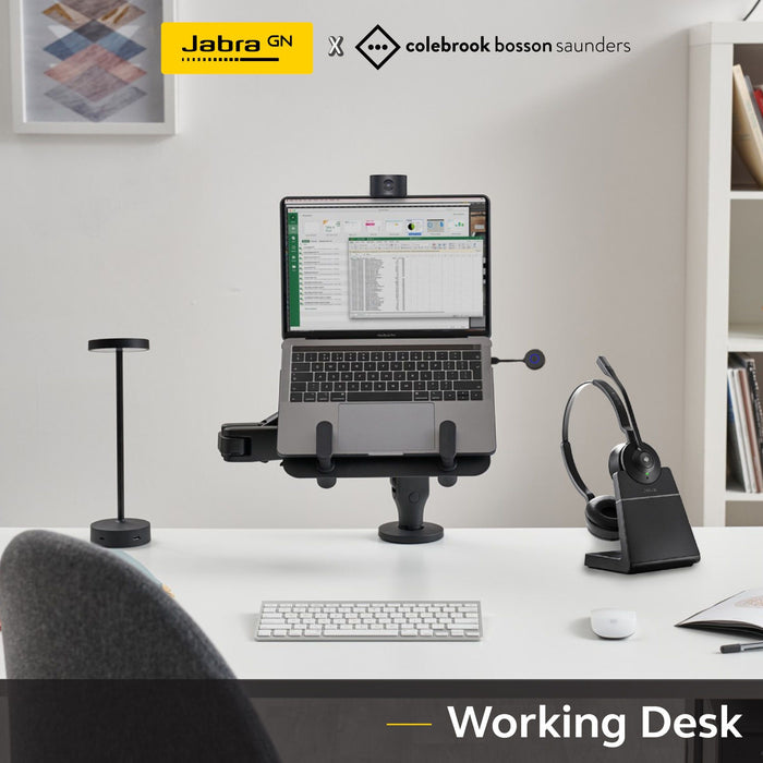 【Dream Desk Bundle】Jabra PanaCast 20+Engage 55+CBS Ollin Single Monitor Arm+CBS Laptop & Tablet Mount for the Ollin and Flo Monitor Arm with the VESA plate(#Basic)