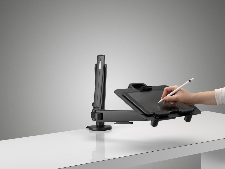 【Dream Desk Bundle】Jabra PanaCast 20+Speak 750+CBS Ollin Single Monitor Arm+CBS Laptop & Tablet Mount for the Ollin and Flo Monitor Arm with the VESA plate(#Basic)