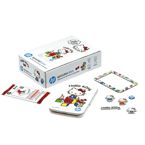 HP Sprocket Plus Printer - Hello Kitty 45th Anniversary Limited Edition + Extra Photo Paper (total 20-sheets)